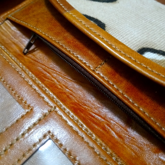 1PC Beautiful African Mudcloth Leather Wallet - Picture 14 of 16